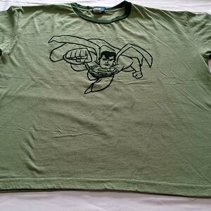 Vintage Valour DC Comics Olive Superman Graphic Tee